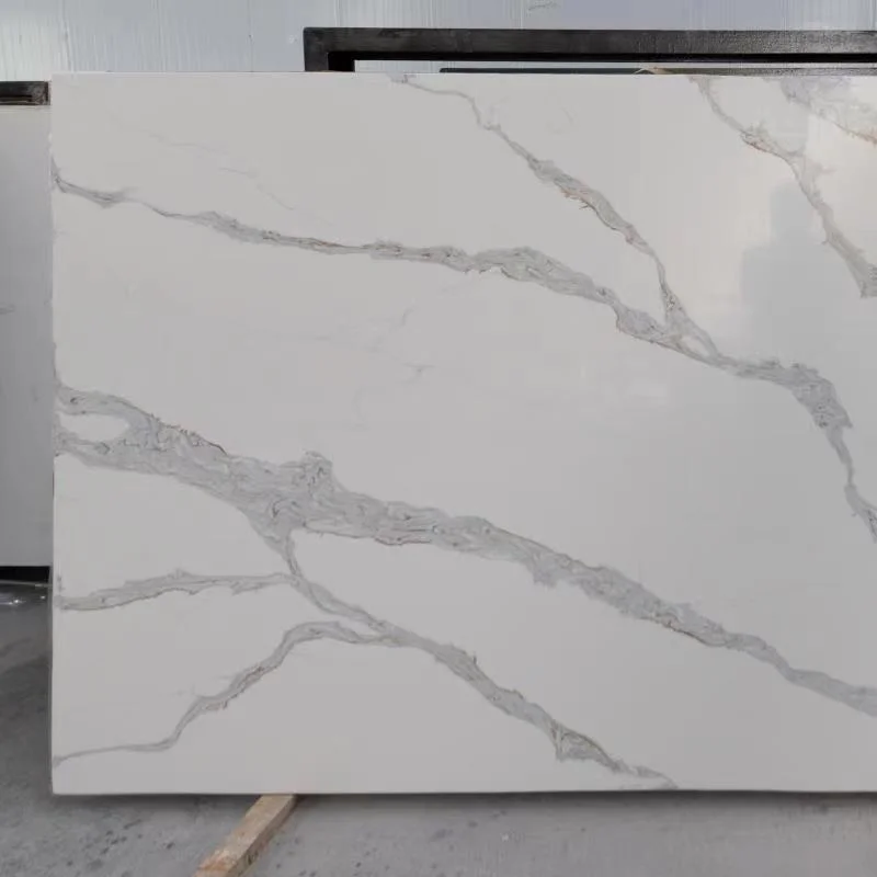 Quartz Stone Calacatta White Slabs