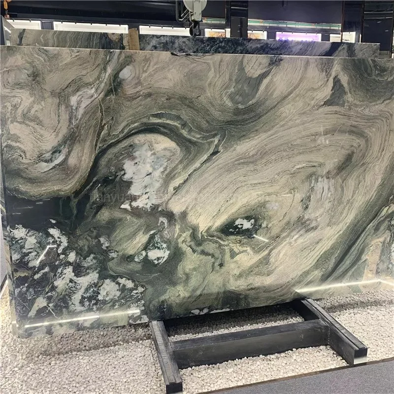 China White Marble with Black Veins Chinese Cheap Natural Slab Panda White Marble Stone