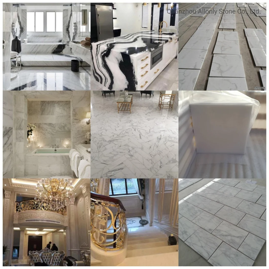 Kinds of Marble Cut Size to Floor/Wall/Countertop/Vanity Top/Mosaic/Stair Decoration for Commercial Project, Hotel, Villa