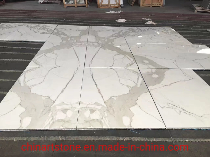 Luxury White Blue Green Stone Marble Composited with Aluminum Honeycomb in The Back for Wall and Floor Tile