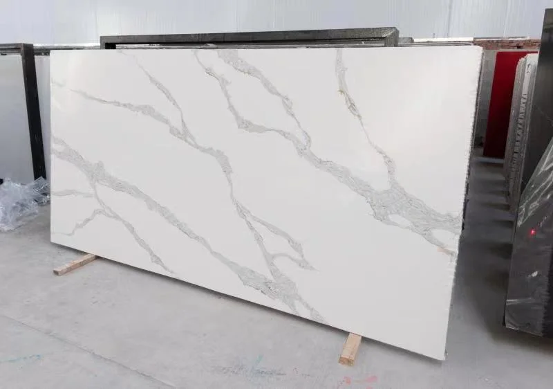 Quartz Stone Calacatta White Slabs