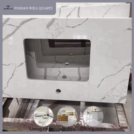 China Lieferant CE Neuer Quarzstein mit fester Oberfläche Quarz für Küchenarbeitsplatten oder Bartheken Hochwertiges Bauquarzmaterial Mesa De Cuarzo Quarz